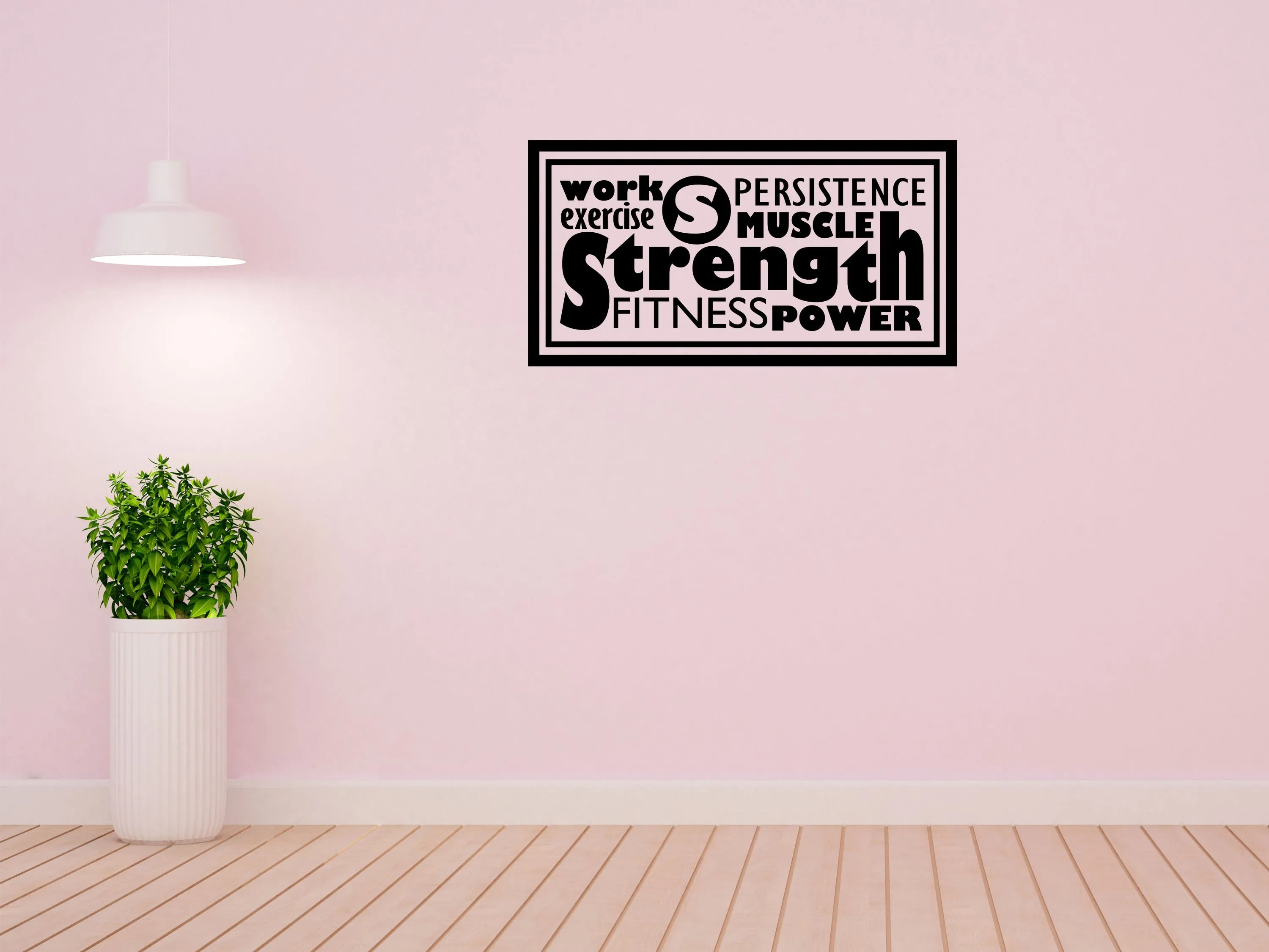 Work Exercise Office Wall Sticker