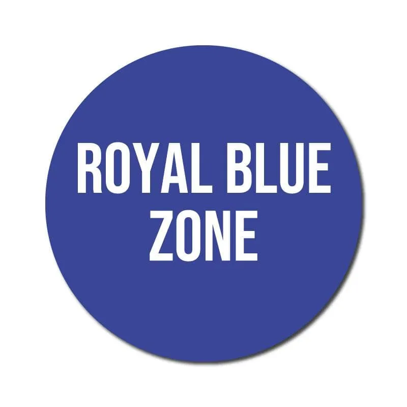 Zone Colours, Vinyl Circular Sticker, 10 pack – 105mm and 300mm, Various Colours Available