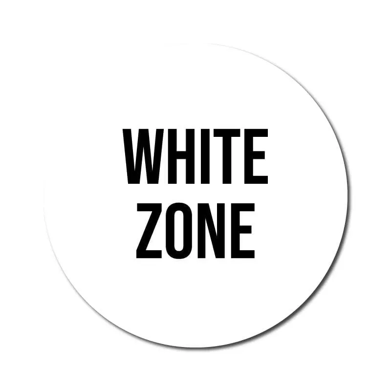 Zone Colours, Vinyl Circular Sticker, 10 pack – 105mm and 300mm, Various Colours Available